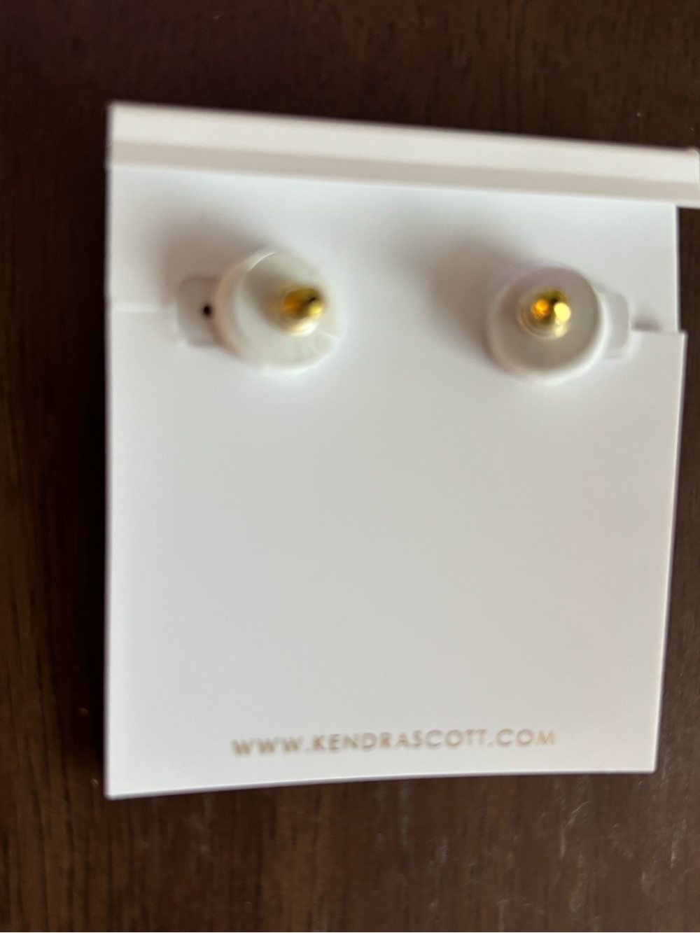 Brand new Kendra Scott Pumpkin Gold plated Stud Earrings - Picture 4 of 7